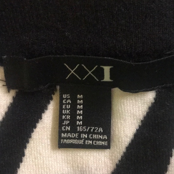 Forever21 Zebra Print Knitted Pencil Midi Skirt - Picture 2 of 8